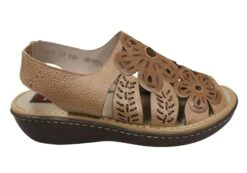 J Gean Orchid Womens Comfortable Leather Sandals Made In Brazil(J Gean Orchid Womens Comfortable Leather Sandals Made In Brazil)