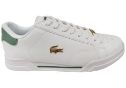 Lacoste Mens Comfortable Leather Twin Serve Sneakers(Lacoste Mens Comfortable Leather Twin Serve Sneakers)