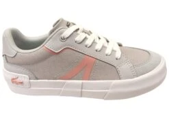 Lacoste Women Comfortable Lace Up L004 Colorblock Sneakers(Lacoste Women Comfortable Lace Up L004 Colorblock Sneakers)