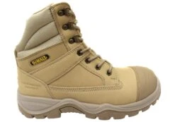 DeWALT PROComfort Toner Mens Side Zip Leather Safety Boots(Dewalt Mens Comfortable Leather Procomfort Toner Safety Boots)