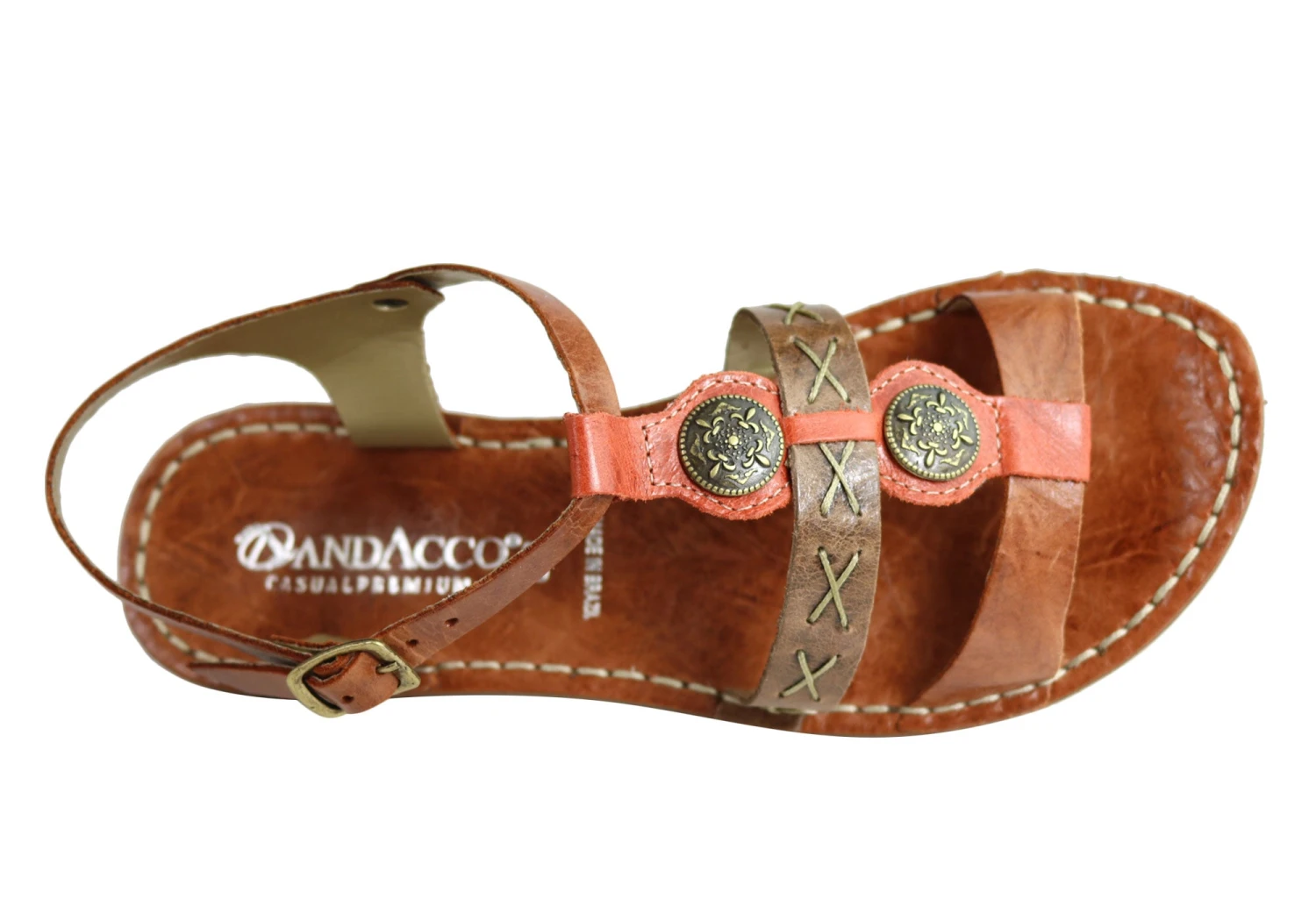 Andacco Madisson Womens Comfort Flat Leather Sandals Made In Brazil(Andacco Madisson Womens Comfortable Flat Leather Sandals Made In Brazil) 11 Andacco Madisson Womens Comfort Flat Leather Sandals Made In Brazil(Andacco Madisson Womens Comfortable Flat Leather Sandals Made In Brazil) - Image 11