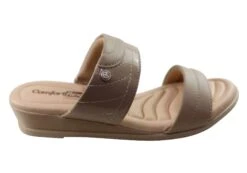 Comfortflex Cianne Womens Comfort Wedge Slides Sandals Made In Brazil(Comfortflex Cianne Womens Comfortable Wedge Slides Sandals Made In Brazil)