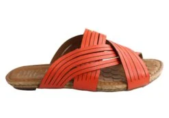 Orcade Carly Womens Comfortable Leather Slides Sandals Made In Brazil(Orcade Carly Womens Comfort Leather Slides Sandals Made In Brazil)