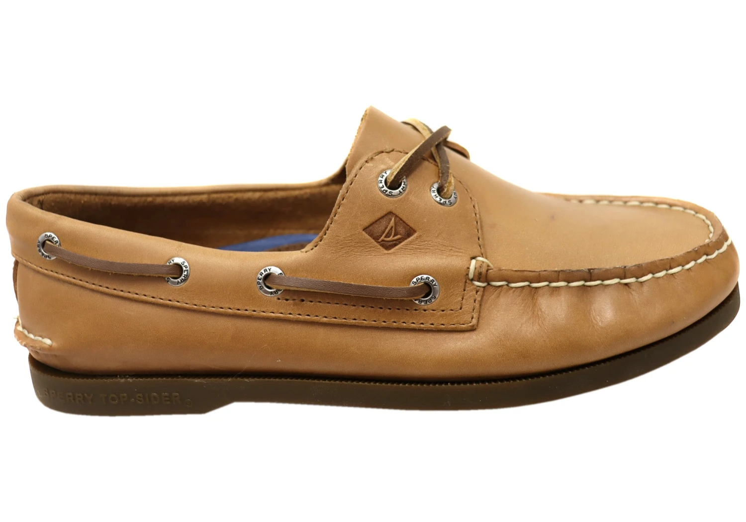 Sperry Mens A/0 2 Eye Leather Lace Up Comfortable Wide Fit Boat Shoes(Sperry Mens A 0 2 Eye Lace Up Boat Shoe) 2 Sperry Mens A/0 2 Eye Leather Lace Up Comfortable Wide Fit Boat Shoes(Sperry Mens A 0 2 Eye Lace Up Boat Shoe) - Image 2
