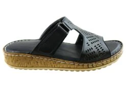 Orizonte Saffron Womens European Comfortable Leather Slides Sandals(Orizonte Saffron Womens European Comfortable Leather Slides Sandals) -Skechers Sale Store IMG 8977