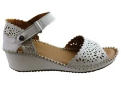 Orizonte Franni Womens European Comfortable Leather Wedge Sandals(Orizonte Franni Womens European Comfortable Leather Wedge Sandals)