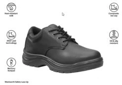 KingGee Mens Wentworth Slip Resistant Safety Leather Work Shoes(Kinggee Mens Wentworth Slip Resistant Lace Up Safety Leather Work Shoes) -Skechers Sale Store KingGee Mens Wentworth