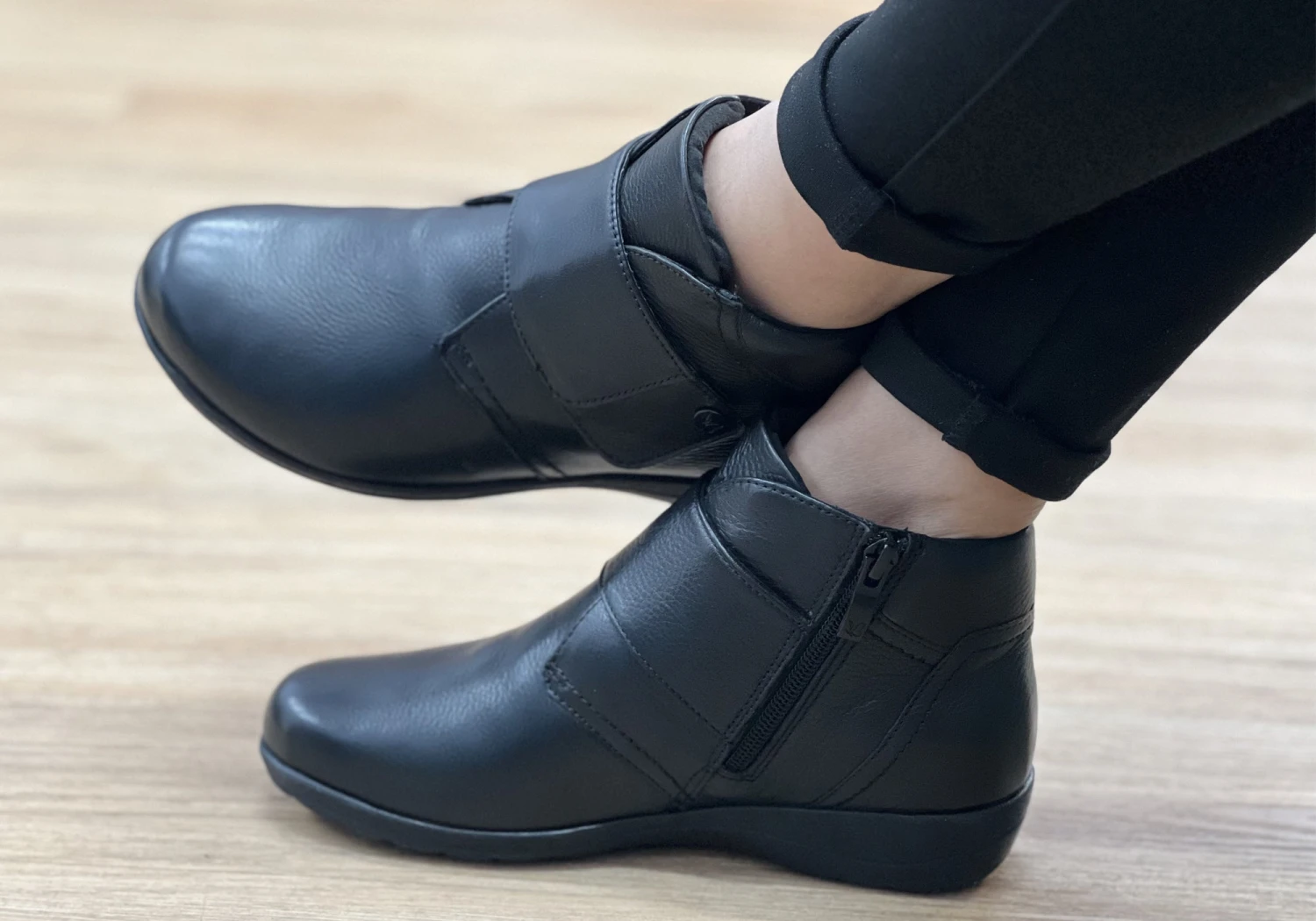 Caprice Nessie Womens Extra Wide Leather Adjustable Strap Ankle Boots(Caprice Nessie Womens Comfortable Leather Adjustable Strap Ankle Boots) 9 Caprice Nessie Womens Extra Wide Leather Adjustable Strap Ankle Boots(Caprice Nessie Womens Comfortable Leather Adjustable Strap Ankle Boots) - Image 9