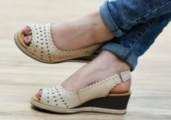 New Face Emberly Womens Leather Wedge Sandals Made In Brazil(New Face Emberly Womens Leather Wedge Sandals Made In Brazil) -Skechers Sale Store NewFaceEmberly