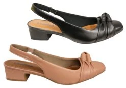 Usaflex Delaney Womens Comfort Leather Low Heel Shoes Made In Brazil(Usaflex Delaney Womens Leather Low Heel Sling Back Shoes Made In Brazil) -Skechers Sale Store O22A