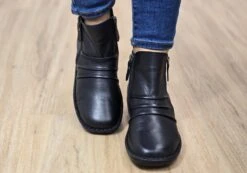 Orizonte Poet Womens European Comfortable Leather Ankle Boots(Orizonte Poet Womens European Comfortable Leather Ankle Boots) -Skechers Sale Store Poet