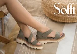 Sofft Pru Womens Leather Sandals With Cushioned Comfort Footbed(Sofft Pru Womens Leather Wedge Sandals With Cushioned Comfort Footbed) -Skechers Sale Store Pru