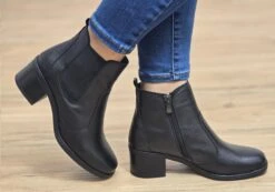 Orizonte Velmer Womens European Comfortable Leather Ankle Boots(Orizonte Velmer Womens European Comfortable Leather Ankle Boots) -Skechers Sale Store Velmer