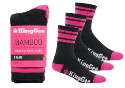 3 Pairs Of King Gee Womens Bambo Work Socks(3 Pairs Of King Gee Womens Bambo Work Socks)