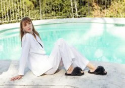 UGG Australian Shepherd Linty Womens Cross Fluffy Slide Slippers(Ugg Australian Shepherd Linty Womens Cross Fluffy Slide Slippers) -Skechers Sale Store a3 7798f77a c98b 4d16 991f bf0f0f09f0f2