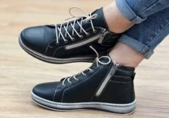 Orizonte Akari Womens European Comfortable Leather Ankle Boots(Orizonte Akari Womens European Comfortable Leather Ankle Boots) -Skechers Sale Store akari