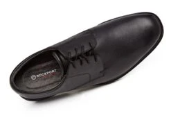 Rockport Allander Mens Leather Lighweight Comfortable Wide Fit Shoes(Rockport Allander Mens Leather Lace Up Shoes) -Skechers Sale Store allander black 2