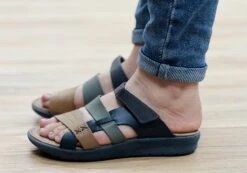 New Face Anza Womens Comfort Leather Slides Sandals Made In Brazil(New Face Anza Womens Comfort Leather Slides Sandals Made In Brazil) -Skechers Sale Store anza1