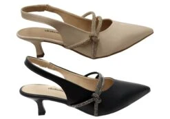 Dakota Teena Womens Brazilian Sling Back Heels With Comfort Footbed(Dakota Teena Womens Brazilian Sling Back Heels With Comfort Footbed) -Skechers Sale Store d11