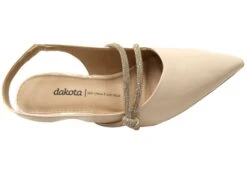 Dakota Teena Womens Brazilian Sling Back Heels With Comfort Footbed(Dakota Teena Womens Brazilian Sling Back Heels With Comfort Footbed) -Skechers Sale Store d12