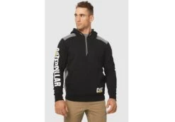 Caterpillar Mens Comfortable Versatile Logo Panel Hooded Sweat Shirt(Caterpillar Mens Logo Panel Hooded Sweat Shirt) -Skechers Sale Store d2 08d558d7 8b43 4f52 b558 93f01457394b