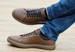 Ferricelli Finch Mens Leather Lace Up Casual Shoes Made In Brazil(Ferricelli Finch Mens Leather Lace Up Casual Shoes Made In Brazil) -Skechers Sale Store finch