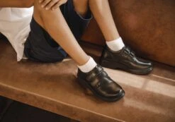 Koala By Grosby Kairan Adjustable Strap Leather School Shoes(Koala By Grosby Kairan Comfortable Adjustable Strap Leather School Shoes) -Skechers Sale Store g20