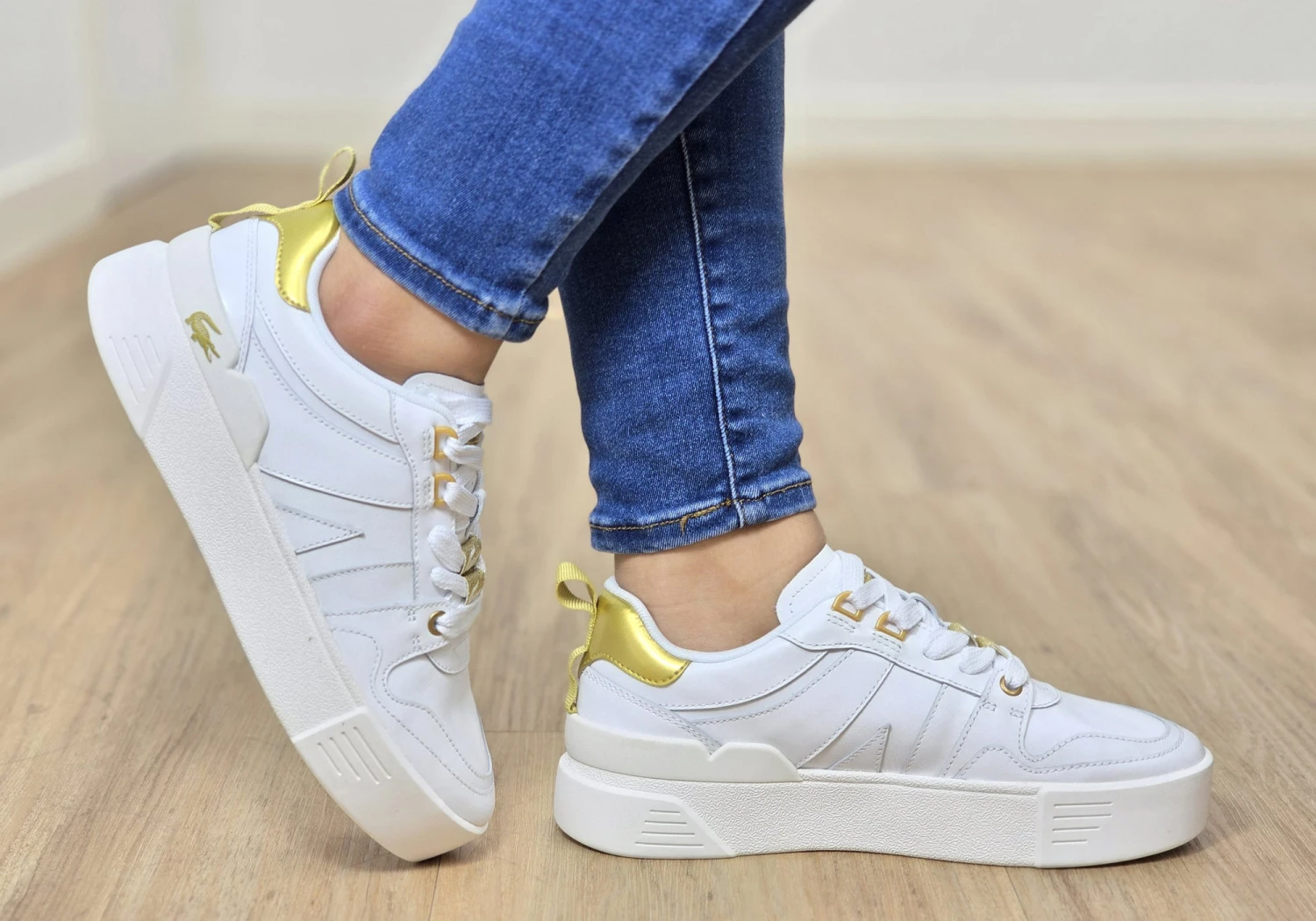 Lacoste Women Comfortable Lace Up L002 Sneakers(Lacoste Women Comfortable Lace Up Leather L002 Sneakers) 8 Lacoste Women Comfortable Lace Up L002 Sneakers(Lacoste Women Comfortable Lace Up Leather L002 Sneakers) - Image 8