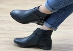 Via Paula Lin Womens Comfortable Brazilian Leather Ankle Boots(Via Paula Lin Womens Comfortable Brazilian Leather Ankle Boots) -Skechers Sale Store linblack