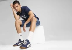 Puma Mens Turino II Comfortable Navy Lace Up Sneakers(Puma Mens Turino Ii Comfortable Navy Lace Up Sneakers) -Skechers Sale Store p13